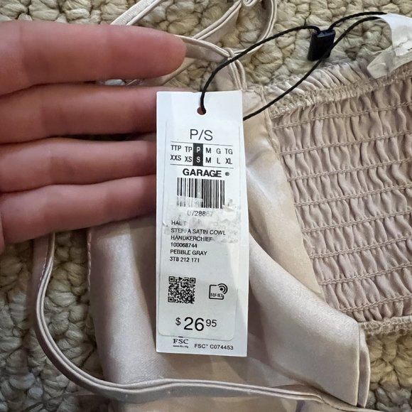 Garage: Steffa Satin Cowl Handkerchief Cami - Picture 3 of 3